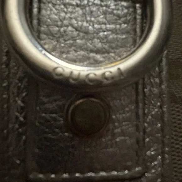 Genuine Gucci GG Canvas Abbey (D‑Ring) Wallet
